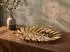 Wohnling Dekoschale Monstera-Blattform gold Aluminium 36cm (WL7.553)