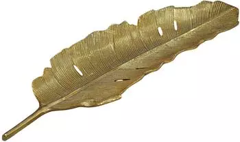 Wohnling Dekoschale Blatt Aluminium gold 60cm (WL7.688)