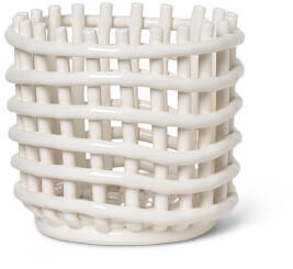 Ferm Living Keramik-Korb Ø16cm Small off-white