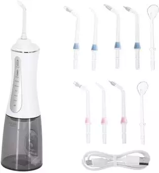 Adler AD 2185 Munddusche kabellos, 350ml, 5 Modi, 10 Aufsätze, USB-C (AD 2185)