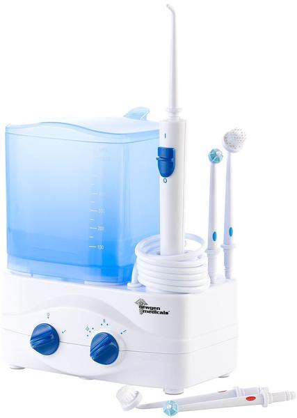 Newgen Medicals Elektrische 3in1-Munddusche mit Wassertank