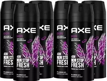 Axe Excite Deodorant Bodyspray (6x150 ml)