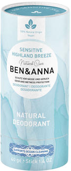 Ben & Anna Deodorant Sensitive Highland Breeze (40 g)