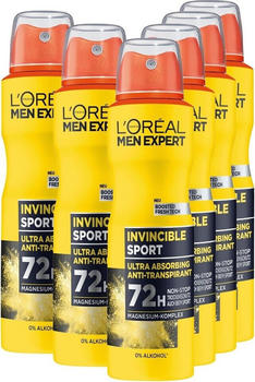 L'Oréal Men Expert Invincible Sport Anti-Transpirant (6x150ml)