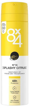 8x4 Spray No. 16 Splashy Citrus Deodorants (150ml)