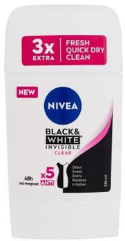 Nivea Black & White Invisible Clear 48h Antitranspirant (50ml)