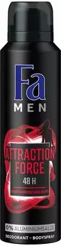 Fa Men Attraction Force Deodorant Spray (6 x 150 ml)