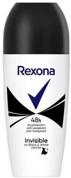 Rexona MotionSense Invisible Black + White Roll On Antiperspirant (50ml)