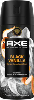 Axe Black Vanilla Orange + Sandalwood Scent Bodyspray (150ml)