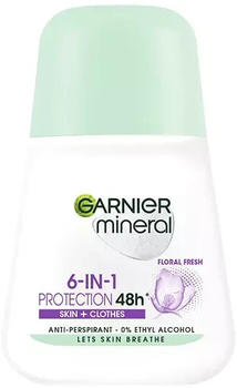 Garnier 6in1 Protection Floral Fresh Antitranspirant Roll-On (50ml)