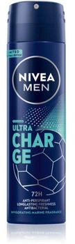 Nivea Men Ultra Charge antiperspirant spray for men 150 ml