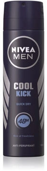 Nivea Men Cool Kick antiperspirant spray for men 150 ml