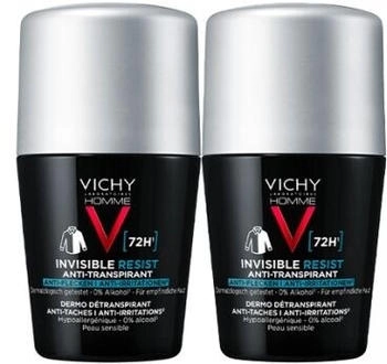 Vichy Homme Invisible Resist Anti-Transpirant (2 x 50ml) Vichy Homme Invisible Resist Anti-Transpirant (2 x 50ml)