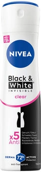 Nivea Antitranspirant Deospray Black & White Invisible Clear (150 ml)