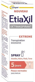 EtiaXil Detranspirant Extrem Übermäßiges Schwitzen Normale Haut Spray 30ml