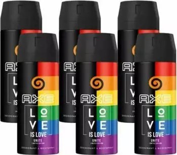 Axe Love is Love Unite Deodorant Bodyspray (6x150ml)