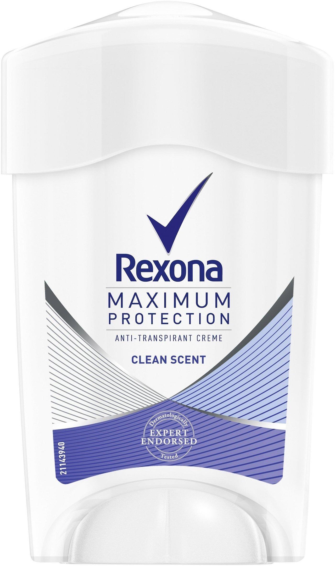 Rexona Maximum Protection Clean Scent Deo-Creme (45 ml) Test TOP Angebote  ab 4,95 € (Juli 2023)
