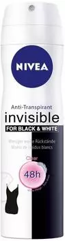 Nivea Black & White Invisible Clear Anti-Transpirant Spray (150 ml)
