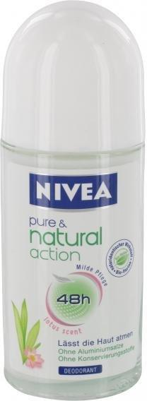 Nivea Pure & Natural Action Lotus Deodorant Roll-on (50 ml)