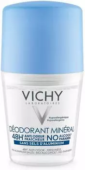 Vichy Mineral Deodorant ohne Aluminiumsalze 48h Roll-On (50 ml) Vichy Mineral Deodorant ohne Aluminiumsalze 48h Roll-On (50 ml)