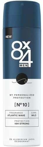 8x4 Men No.10 Atlantic Wave Deodorant Spray 150 ml