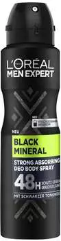 L'Or&eacute;al Men Expert Black Mineral Deo Body Spray 150 ml