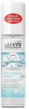 Lavera Naturkosmetik Basis Sensitiv Deo-Spray Bio-Hamamelis & Bio-Rosenessenz 75 ml