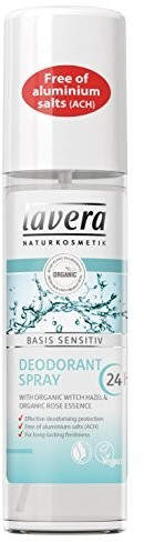 Lavera Naturkosmetik Basis Sensitiv Deo-Spray Bio-Hamamelis & Bio-Rosenessenz 75 ml
