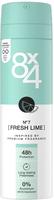 8x4 Deospray Fresh Lime 150 ml, Grundpreis: &euro; 19,93 / l