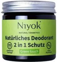 Niyok 2 in 1 anti-transpirante Deocreme - Green touch Bio 40 ml