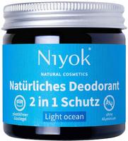 Niyok 2 in 1 anti-transpirante Deocreme - Light ocean Bio 40 ml