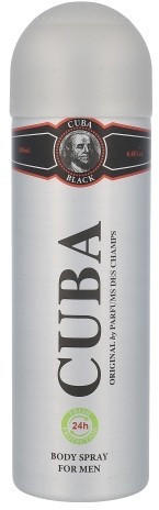 Cuba Black Deodorant Spray für Herren (200 ml)