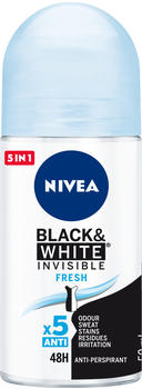 Nivea Black and White Invisible Fresh Roll-On (50ml)
