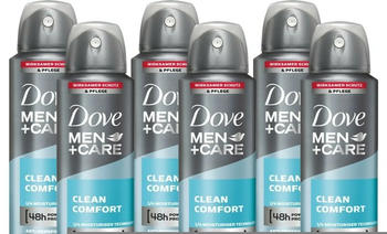 Dove Men+Care Clean Comfort Deodorant Spray (6x150ml)