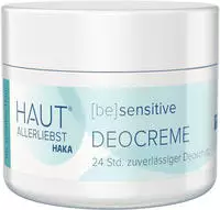 HAKA Deodorant Hautallerliebst (be) sensitive, Creme, unisex, 24h Schutz, ohne
