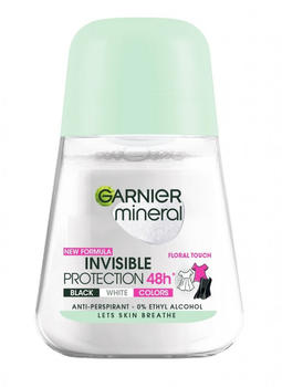Garnier Mineral Deodorant Roll-On Invisible Protection 48h Floral Touch (50ml)