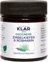 Klar's Deo Creme Zirbelkiefer & Rosmarin 30 ml