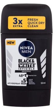 Nivea Men Invisible For Black & White Original Deostick (50ml)
