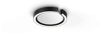 Occhio Mito soffitto 20 up air narrow schwarz matt base weiß matt