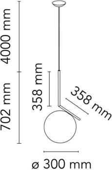 FLOS IC S2 Pendelleuchte Chrom