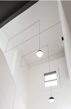 FLOS String Light Sphere 12m Schwarz Soft Touch Dim
