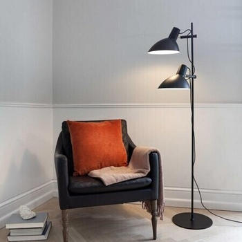 Halo Design No. 739226 Stehleuchte Metropole 2-flammig Schwarz 150cm