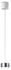 OLIGO Pendelleuchte Grace LED 1-flammig mit unsichtbarer Höhenverstellung - Weiß glänzend