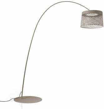 Foscarini Außenstehleuchte Twiggy Grid LED - Grau-Beige (Greige)