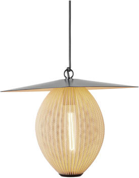 Gubi Satellite Pendelleuchte Outdoor Ø 22 cm schwarz/gold matt