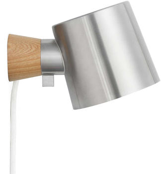 Normann Copenhagen Rise Wandleuchte 9,7x17, Ø 10cm Edelstahl natur