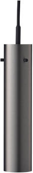 Frandsen FM 2014 Pendelleuchte H 24cm edelstahl poliert HxØ24x5,5cm Baldachin schwarz Ø2cm schwarz edelstahl