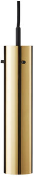 Frandsen FM 2014 Pendelleuchte H 24g massiv glänzend HxØ24x5,5cm Baldachin schwarz Ø2cm schwarztur messing