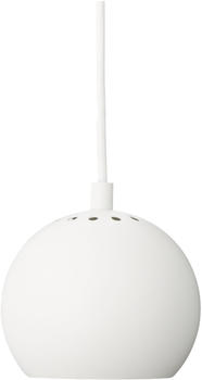 Frandsen Ball Pendelleuchte matt Ø12cm weiß matt HxØ10x12cm weiß Baldachin weiß weiß