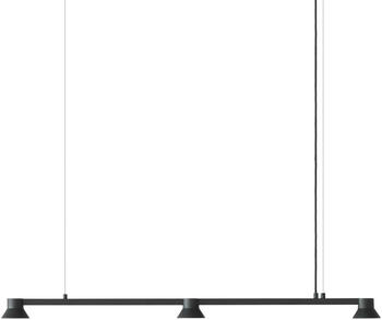 Normann Copenhagen Hat Linear LED Pendelleuchte S schwarz LxBxH 115x6x9cm 3xLED